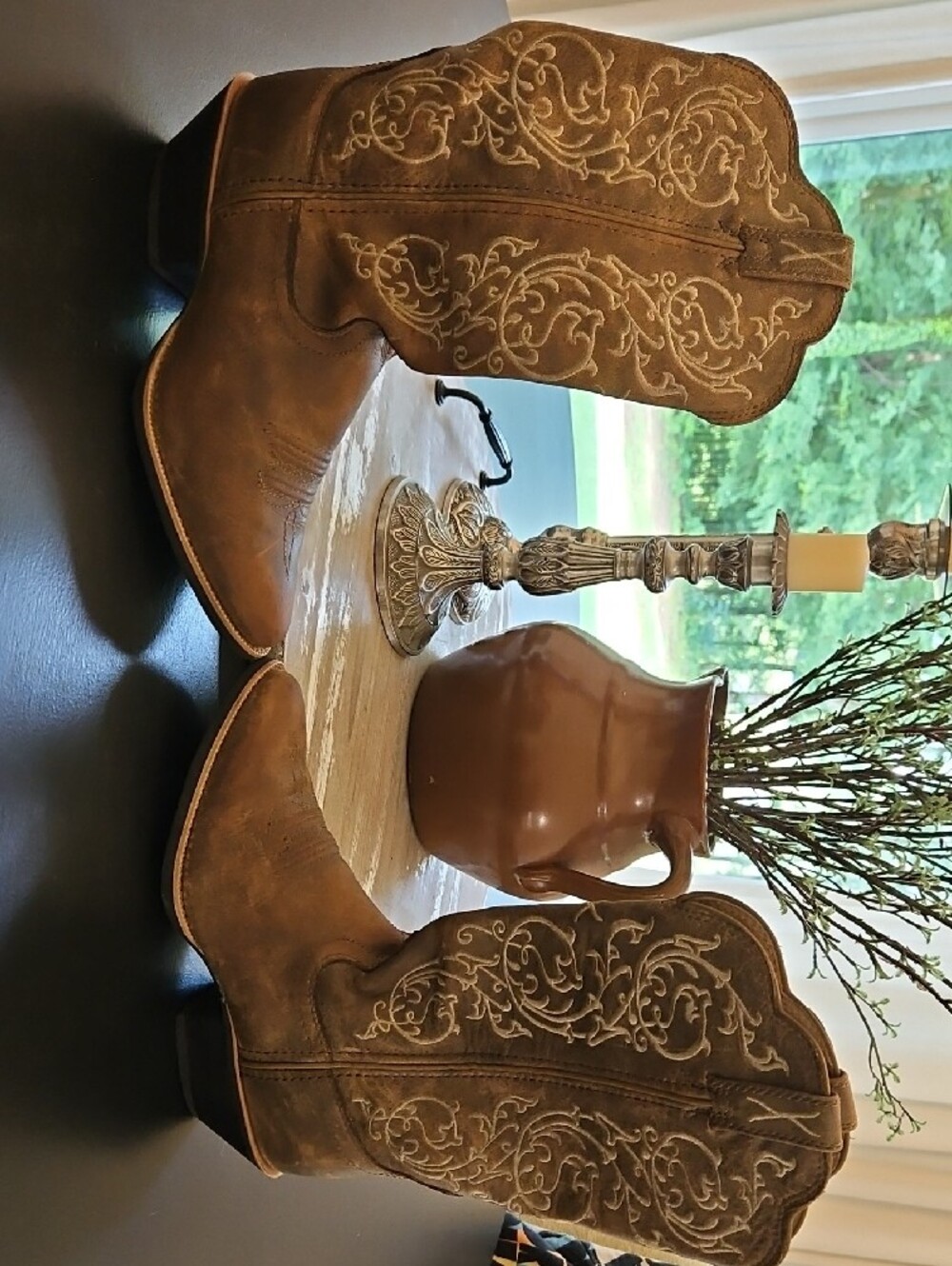 Twisted X Women's Western Brown Embroidered Western Cowboy Boots. Size 6.5 B - Picture 7 of 10